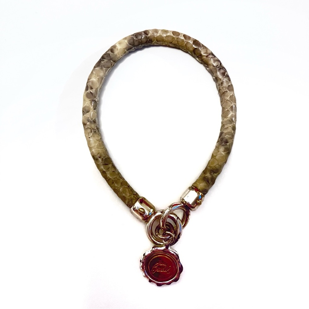 Henri Bendel snakeskin charm bracelet